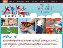 Tablet Screenshot of leapsandboundsineliot.com